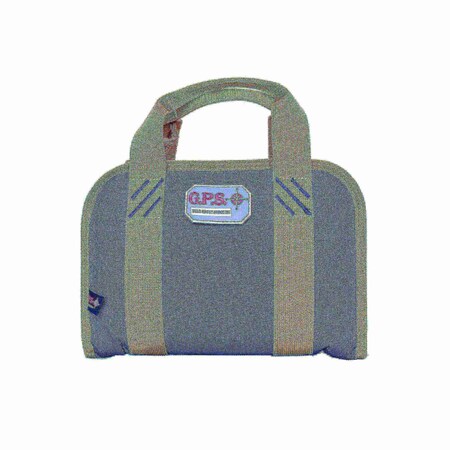 G Outdoors G.P.S. Double inCompact Pistolin Case - Rifle Green Khaki GPS-1105PCRK